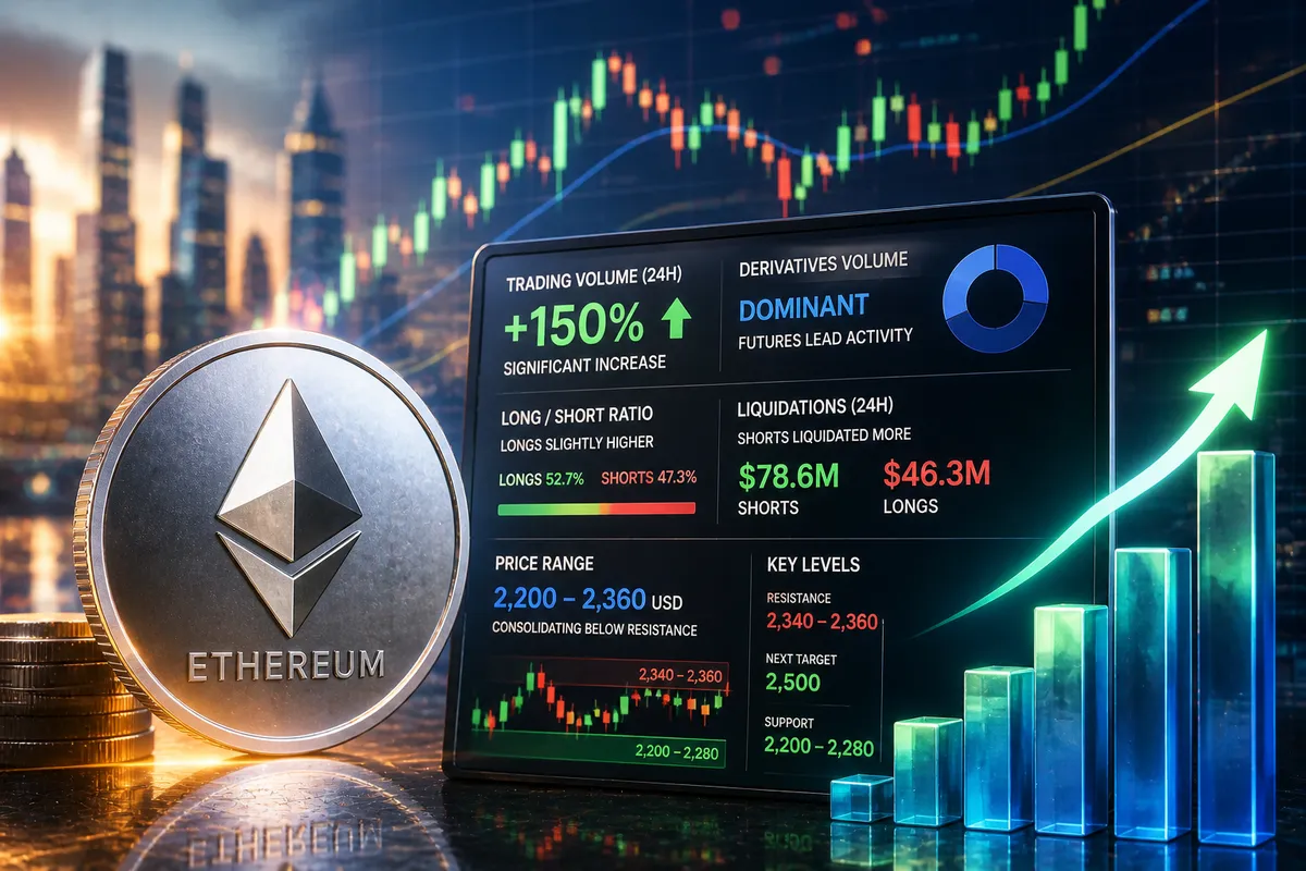 ارتفاع حجم تداول الإيثيريوم: هل هو مؤشر لنجاح سعر ETH في الاختراق؟