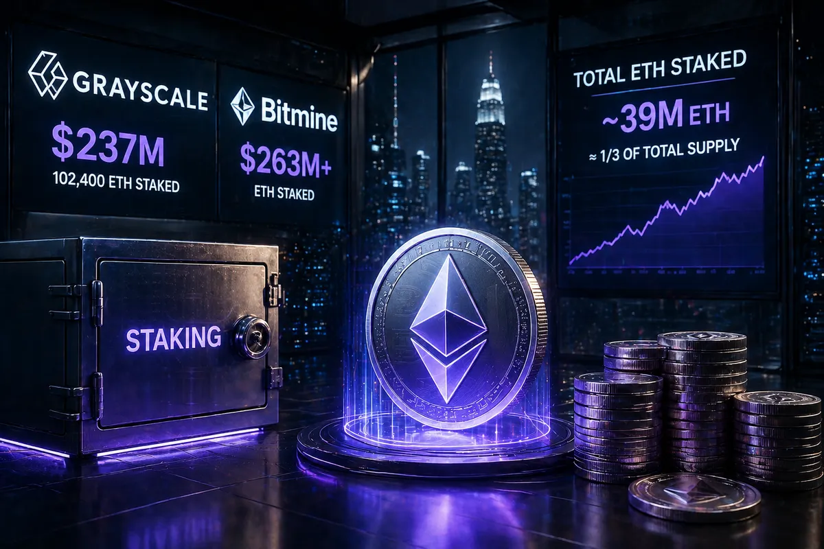 مؤسسات تضخ نصف مليار دولار في الايثيريوم… و "Staking" يواصل سحب السيولة من السوق