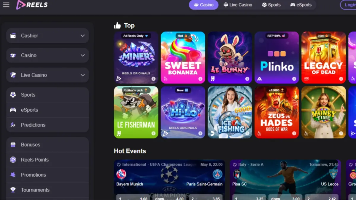 لوحة تحكم Reels.io