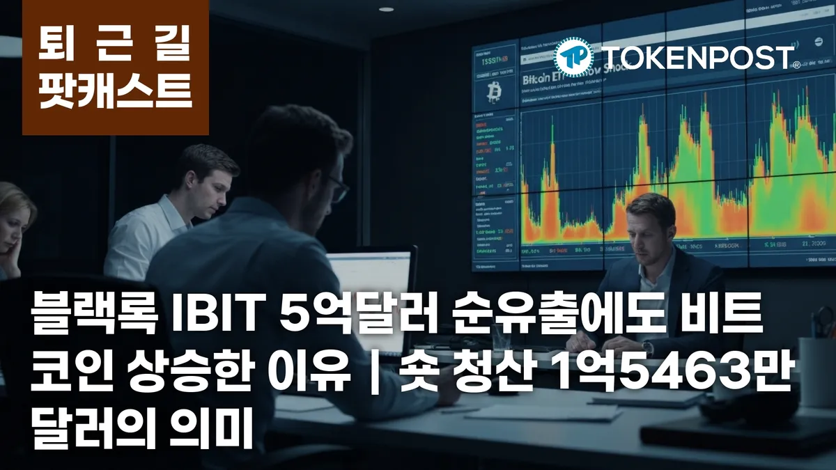 블랙록 IBIT 자금 유출과 숏 청산