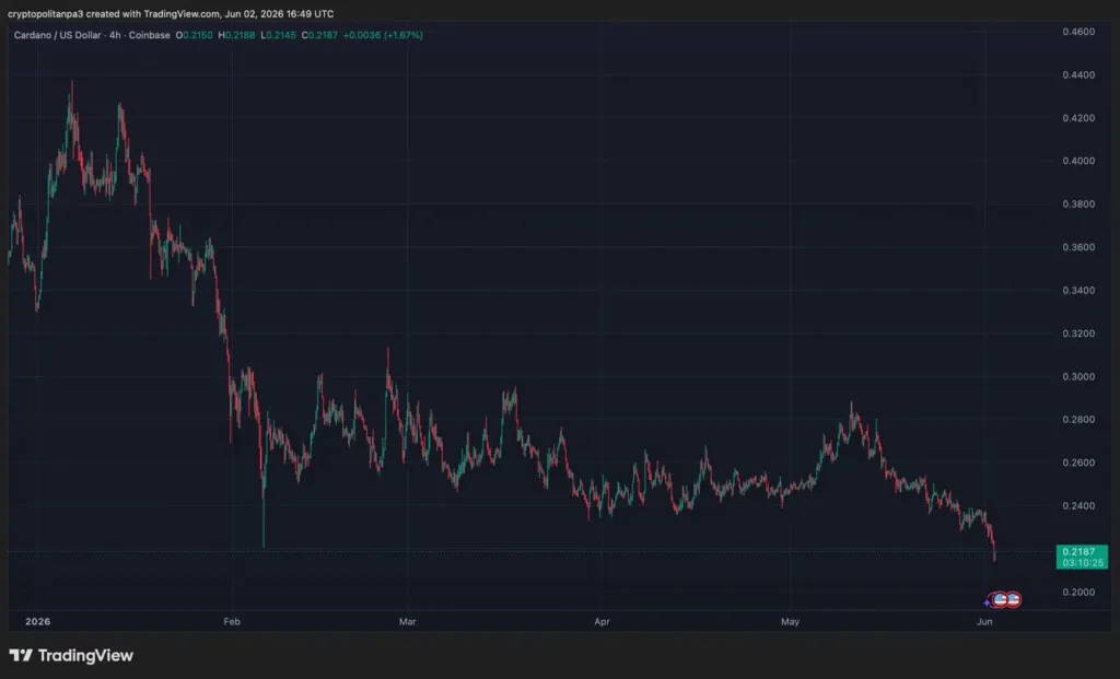مخطط سعر ADAUSD على مدار 4 ساعات من TradingView