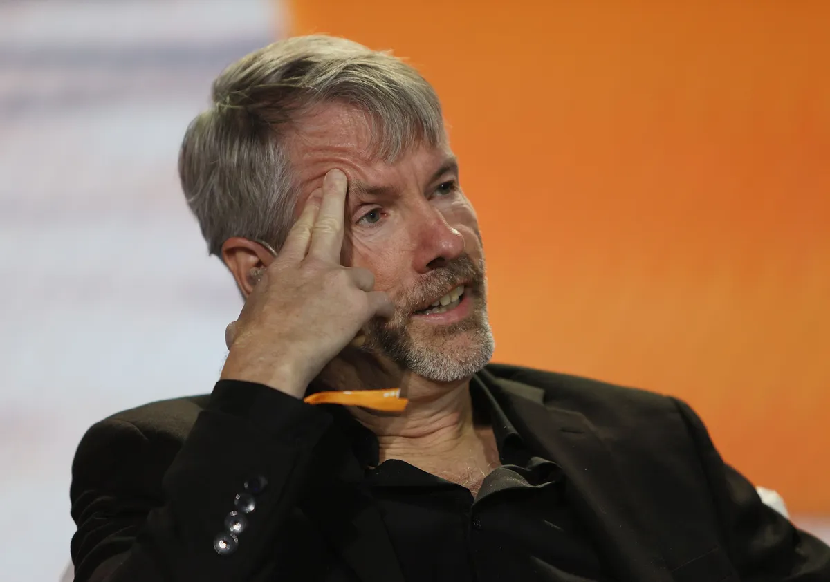 Strategy Executive Chairman Michael Saylor in 2021 (Photo by Joe Raedle/Getty Images)