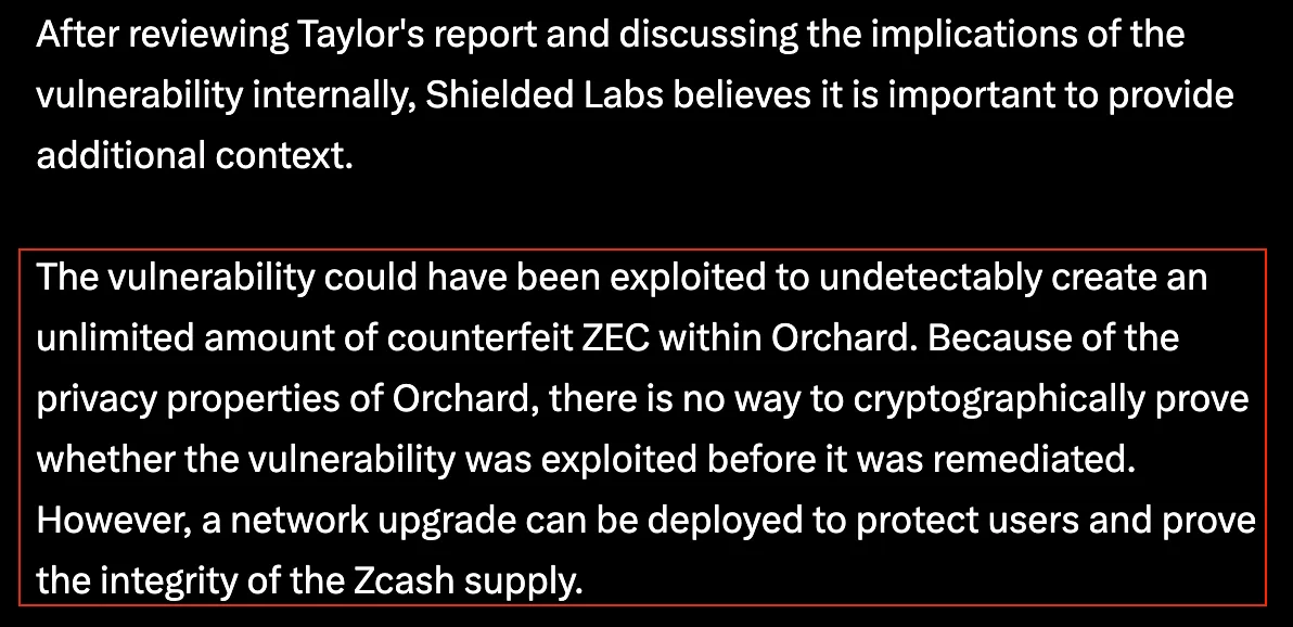 Zcash Patches Critical Bug Enabling Unlimited Counterfeit ZEC Minting as Prices Crashes 41%