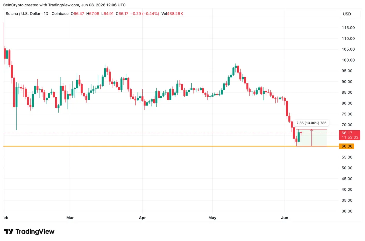 Solana's Price Rebounds