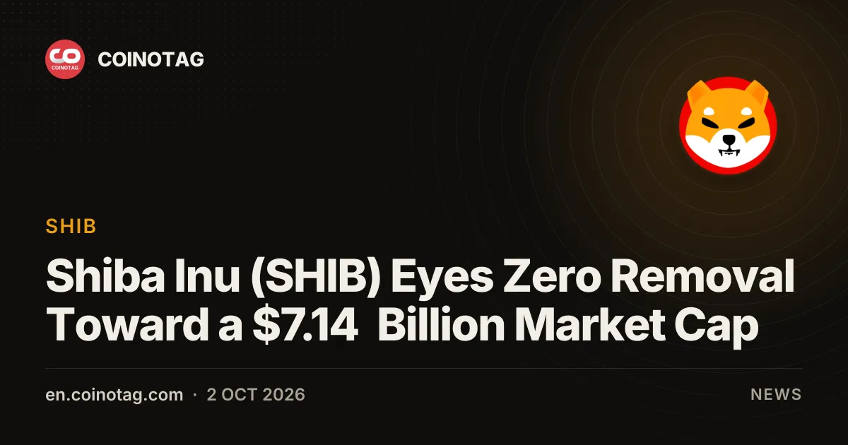 Shiba Inu (SHIB) Eyes Zero Removal Toward a $7.14 Billion Market Cap