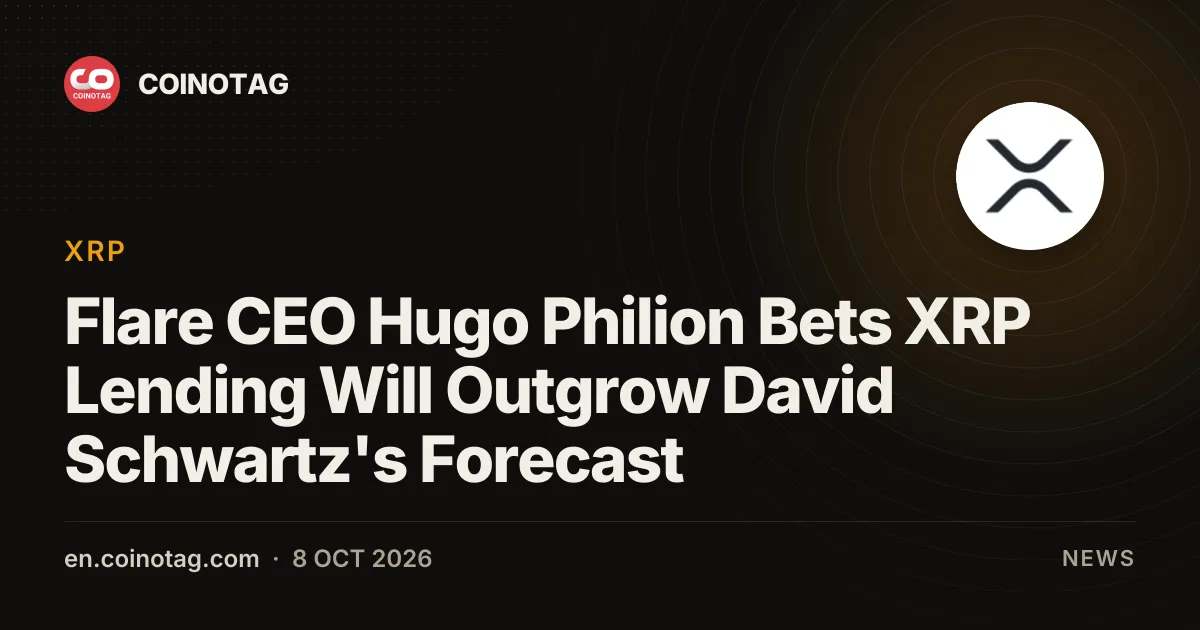 Flare CEO Hugo Philion Bets XRP Lending Will Outgrow David Schwartz's Forecast