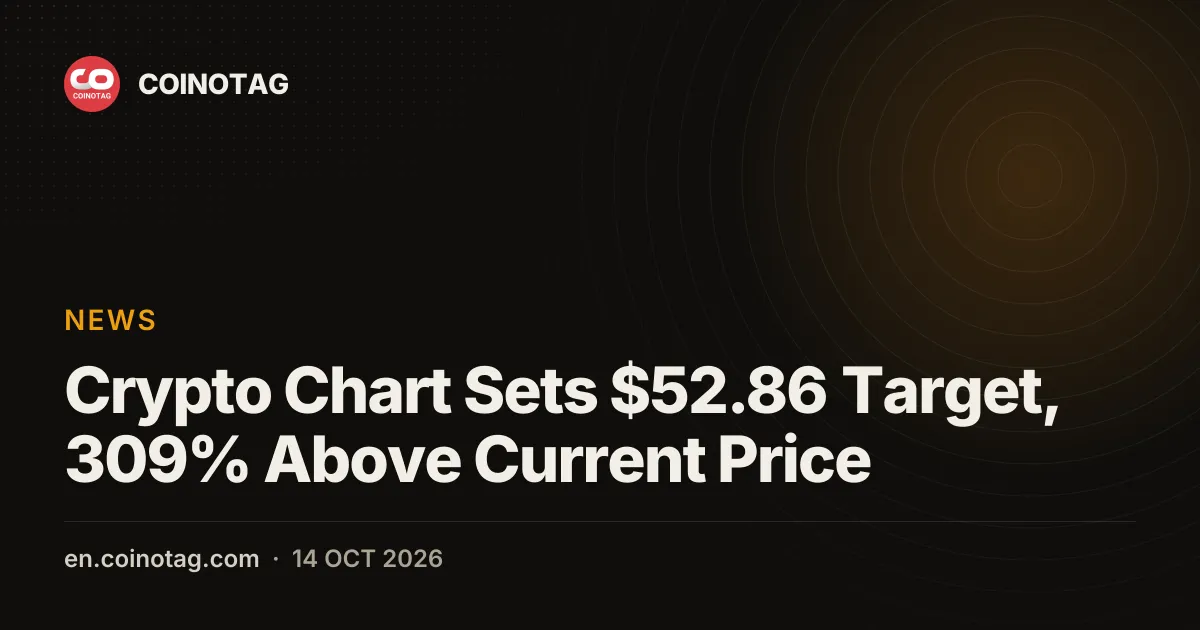 Crypto Chart Sets $52.86 Target, 309% Above Current Price