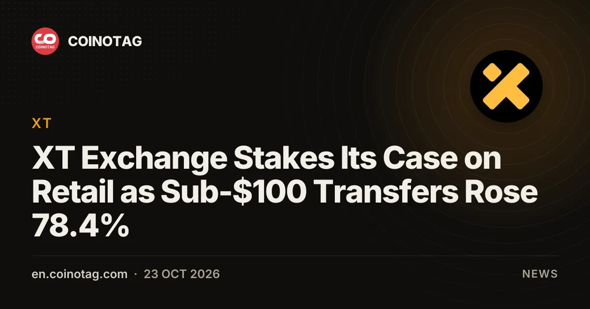 XT Exchange Stakes Its Case on Retail as Sub-$100 Transfers Rose 78.4%